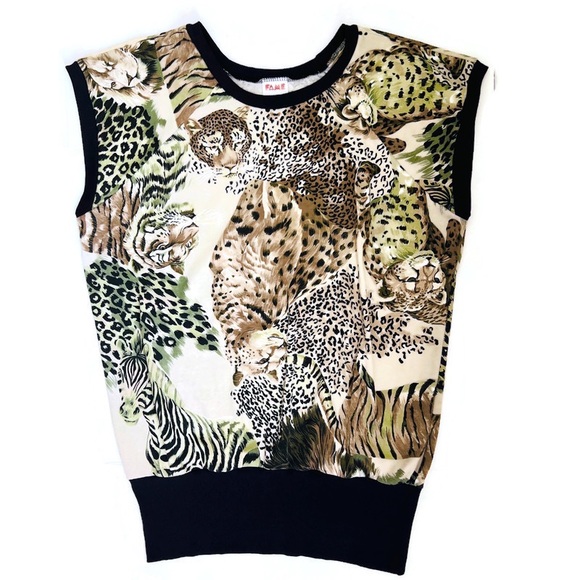 Vintage Cat Print Minidress Small / Medium - Picture 1 of 9